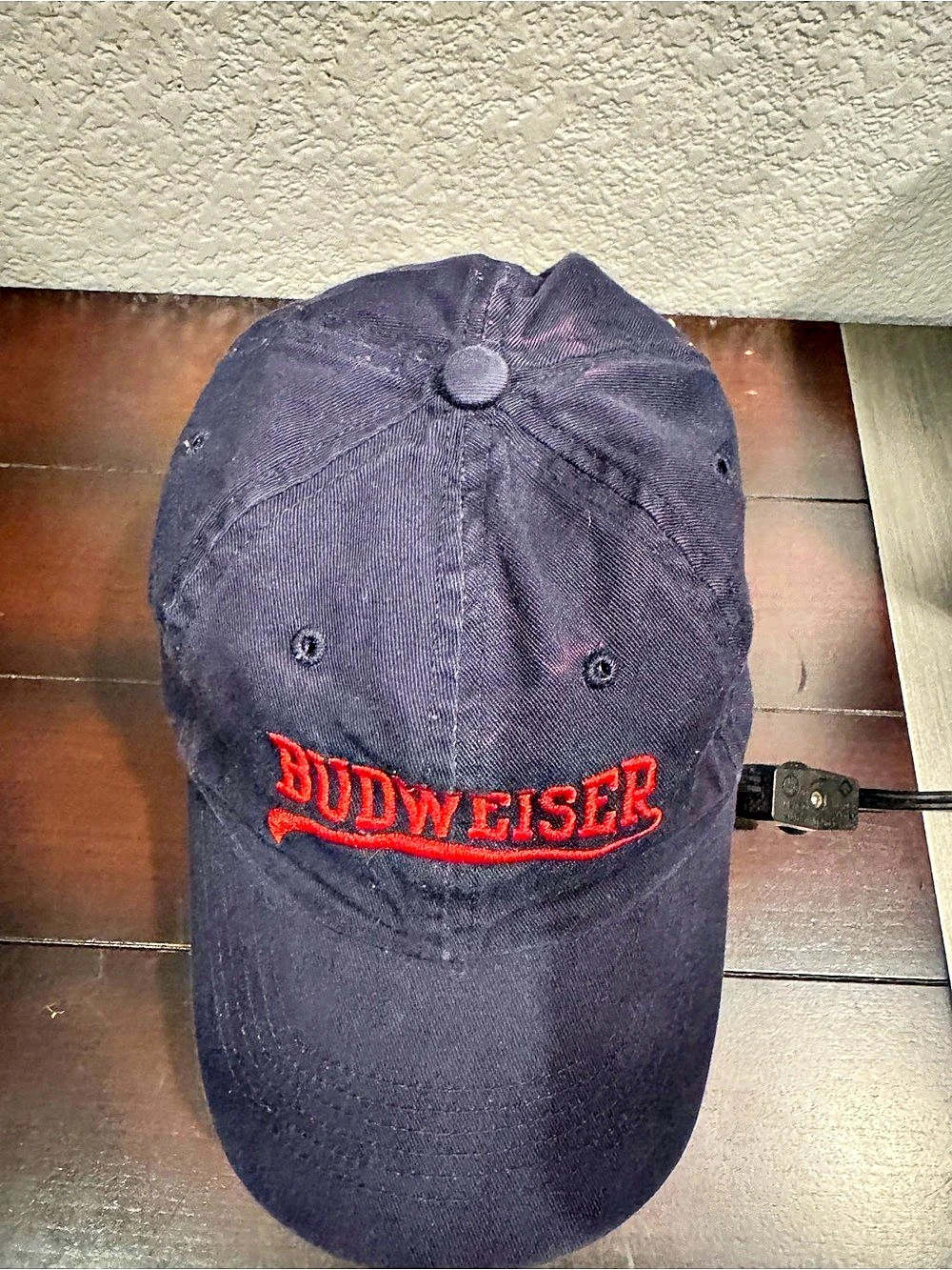 Navy Blue & Red Budweiser Cap